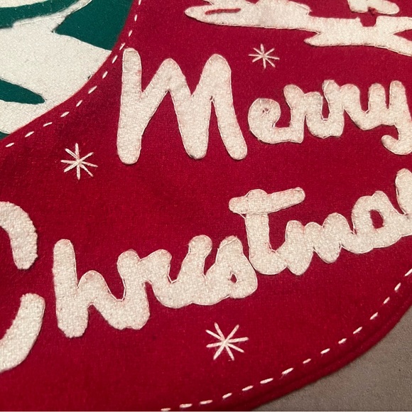 Bundle of Season of Cannon Falls Vintage Christmas Santa Snowman Felt Stockings - Picture 5 of 10